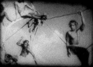 In the rigging of the Moana Pepita